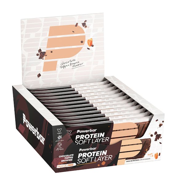 Powerbar Protein Soft Layer Bar Chocolate Toffee Brownie Box Powerbar Protein Soft Layer Bar Chocolate Toffee Brownie Box
