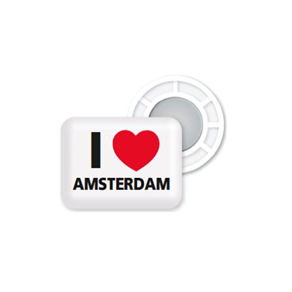 BibBits Magnetische Startnummernhalter I Love Amsterdam