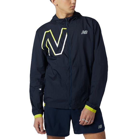 New Balance NB/RC Printed Impact Light Pack Jacket Herren New Balance NB/RC Printed Impact Light Pack Jacket Herren