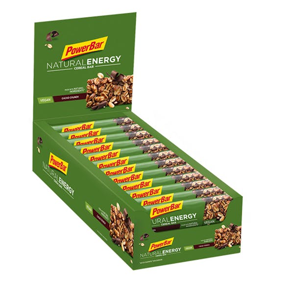 PowerBar Natural Energy Cereal Bar Cacao Crunch Box PowerBar Natural Energy Cereal Bar Cacao Crunch Box