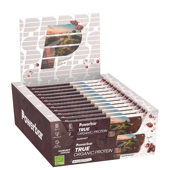 Powerbar True Organic Protein Bar Hazelnut Cocoa Box Powerbar True Organic Protein Bar Hazelnut Cocoa Box