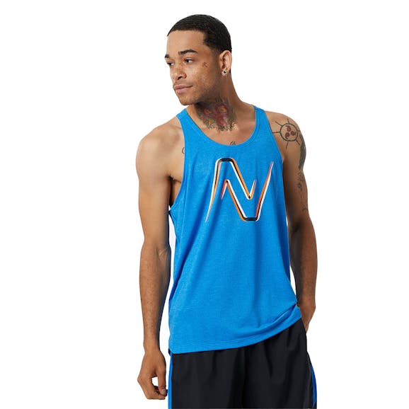 New Balance Impact Run Graphic Singlet Herren New Balance Impact Run Graphic Singlet Herren