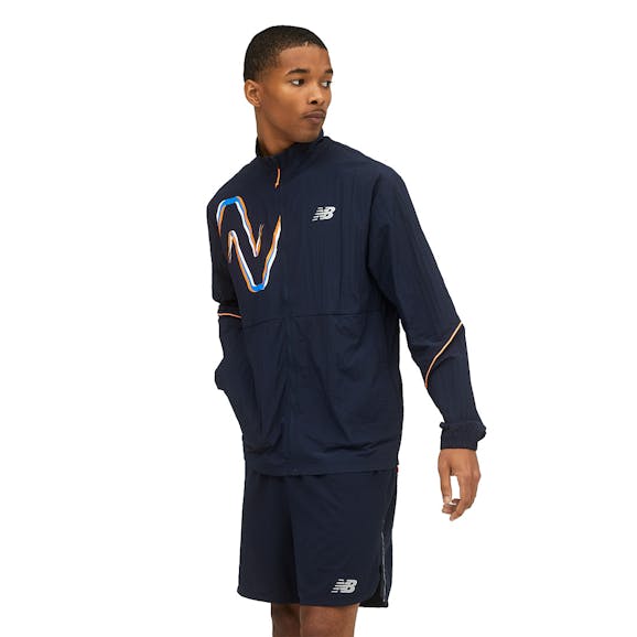 New Balance Graphic Impact Run Jacket Herren New Balance Graphic Impact Run Jacket Herren