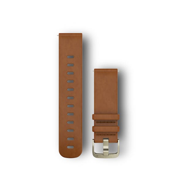 Garmin Quick Release Watch Band Leather 20mm Brown s/m