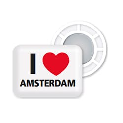 BibBits Nummerlappen Magneter I Love Amsterdam