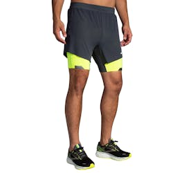Brooks Run Visible 5 Inch 2in1 Short Hommes