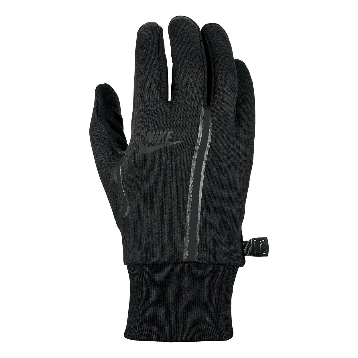 Nike Mens Tech Fleece Gloves Dark Grey Heather/Black/Black Gloves Mens ...