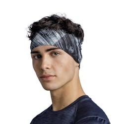 Buff CoolNet UV+ Wide Headband Stal Grey Unisexe