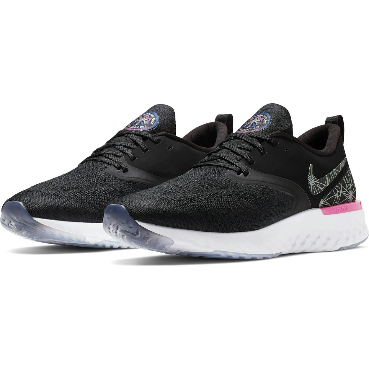 Nike Odyssey React Flyknit 2 Laufschuhe Herren Schwarz